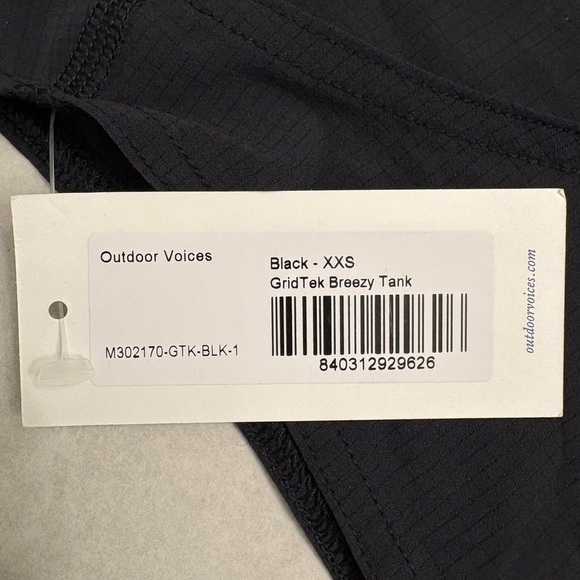 Outdoor Voices Black GridTek Breezy Tank Size XXS - Picture 4 of 7